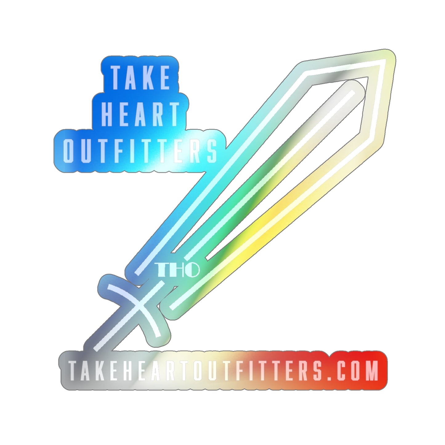 THO Logo Holographic Die-Cut Sticker