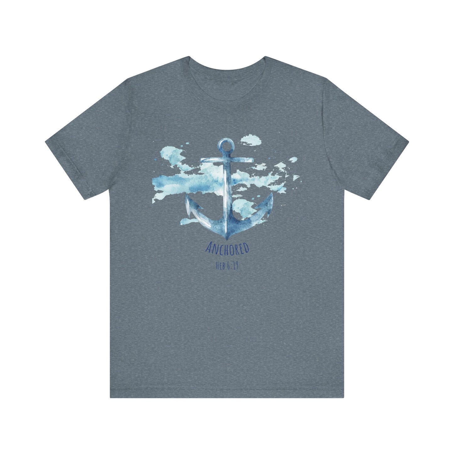 Anchored - Hebrew 6:19 Unisex Jersey Short Sleeve Tee