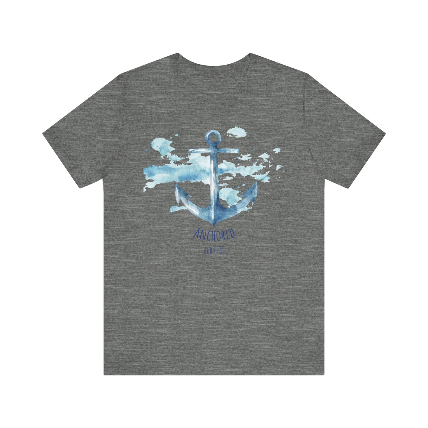 Anchored - Hebrew 6:19 Unisex Jersey Short Sleeve Tee