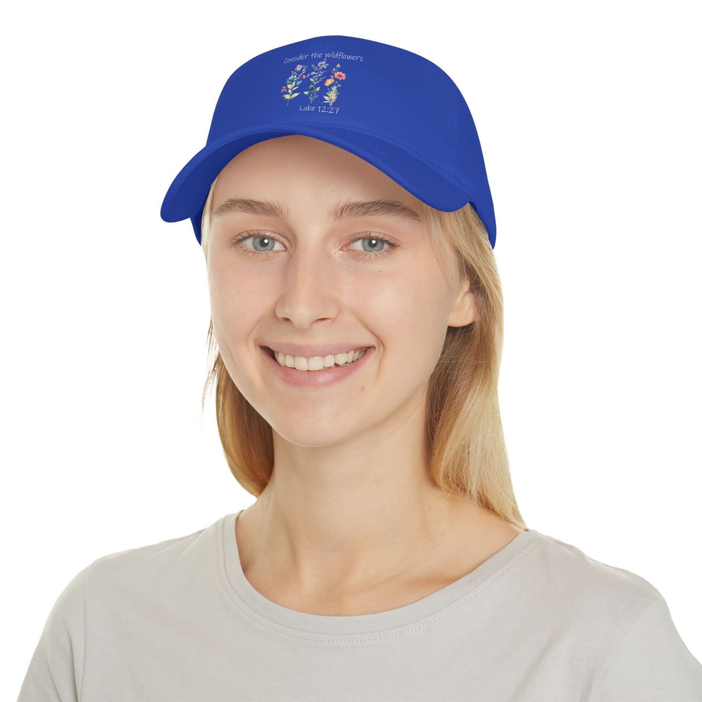 Consider the Wildflowers - Luke 12:27 Baseball Cap
