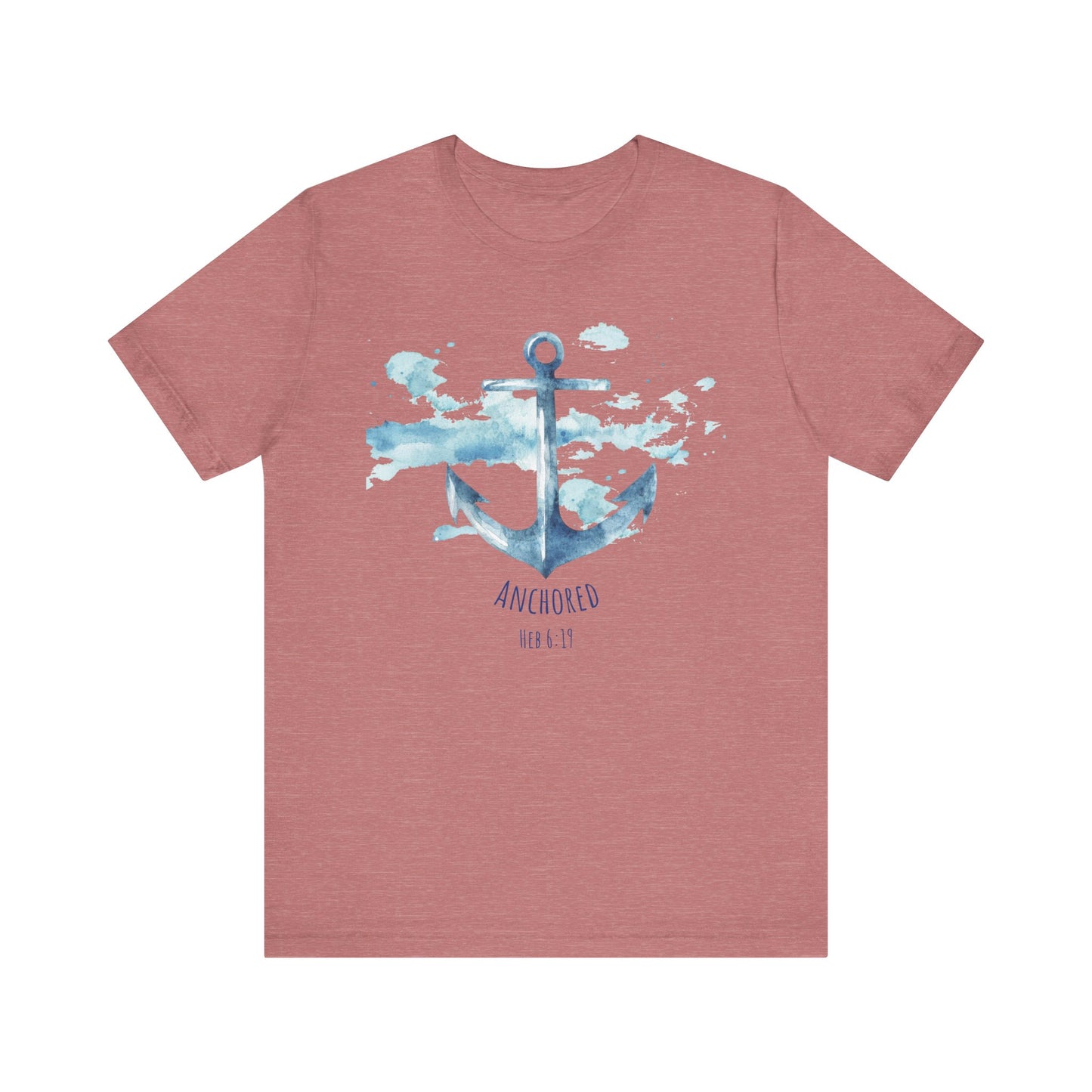 Anchored - Hebrew 6:19 Unisex Jersey Short Sleeve Tee