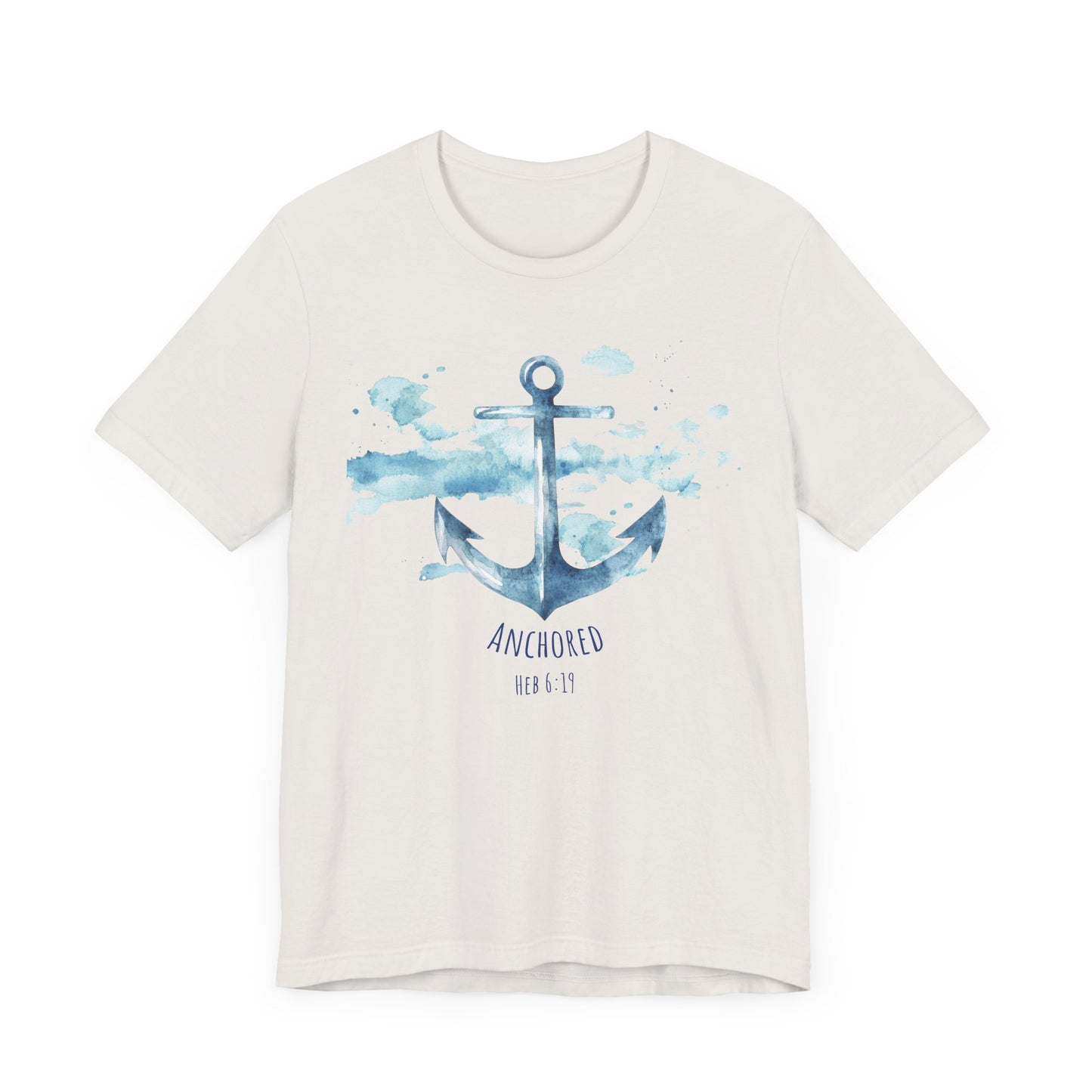 Anchored - Hebrew 6:19 Unisex Jersey Short Sleeve Tee