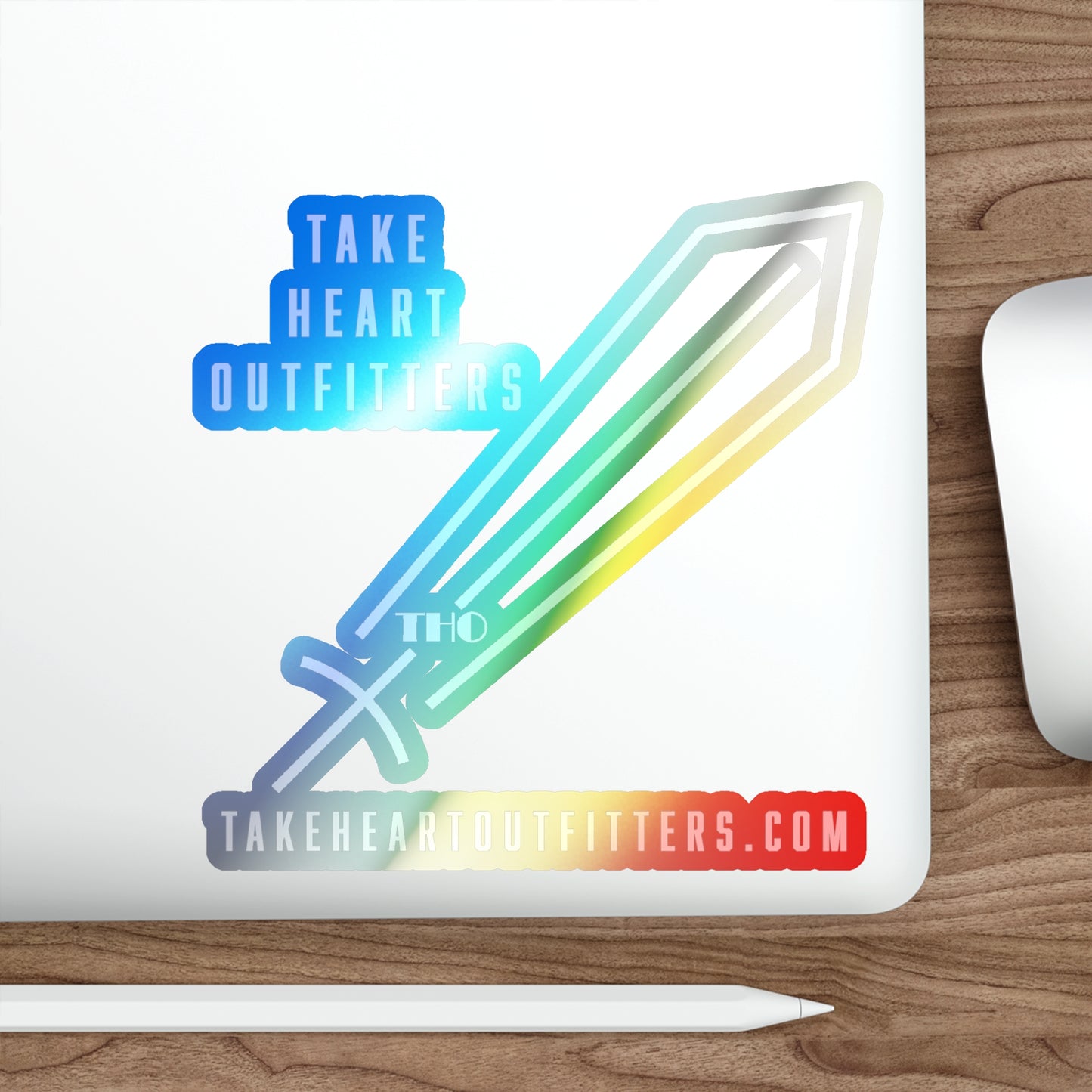 THO Logo Holographic Die-Cut Sticker