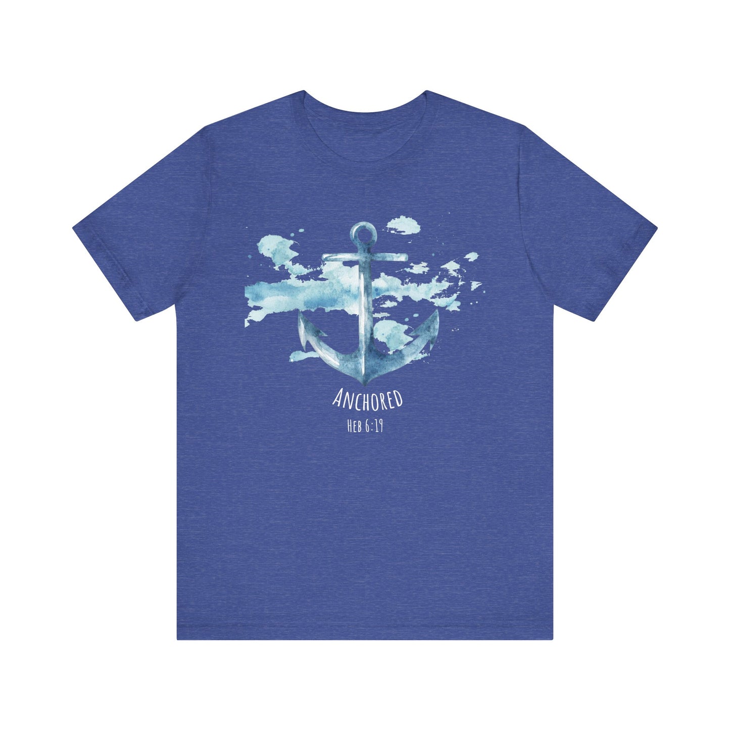 Anchored - Hebrew 6:19 Unisex Jersey Short Sleeve Tee