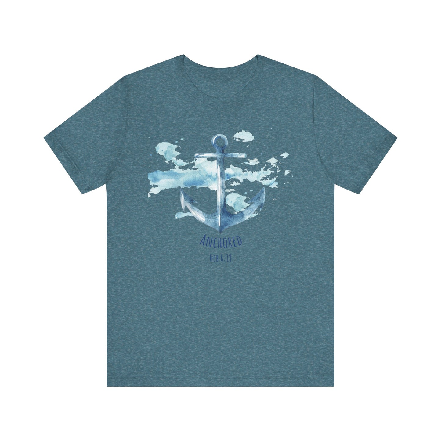 Anchored - Hebrew 6:19 Unisex Jersey Short Sleeve Tee