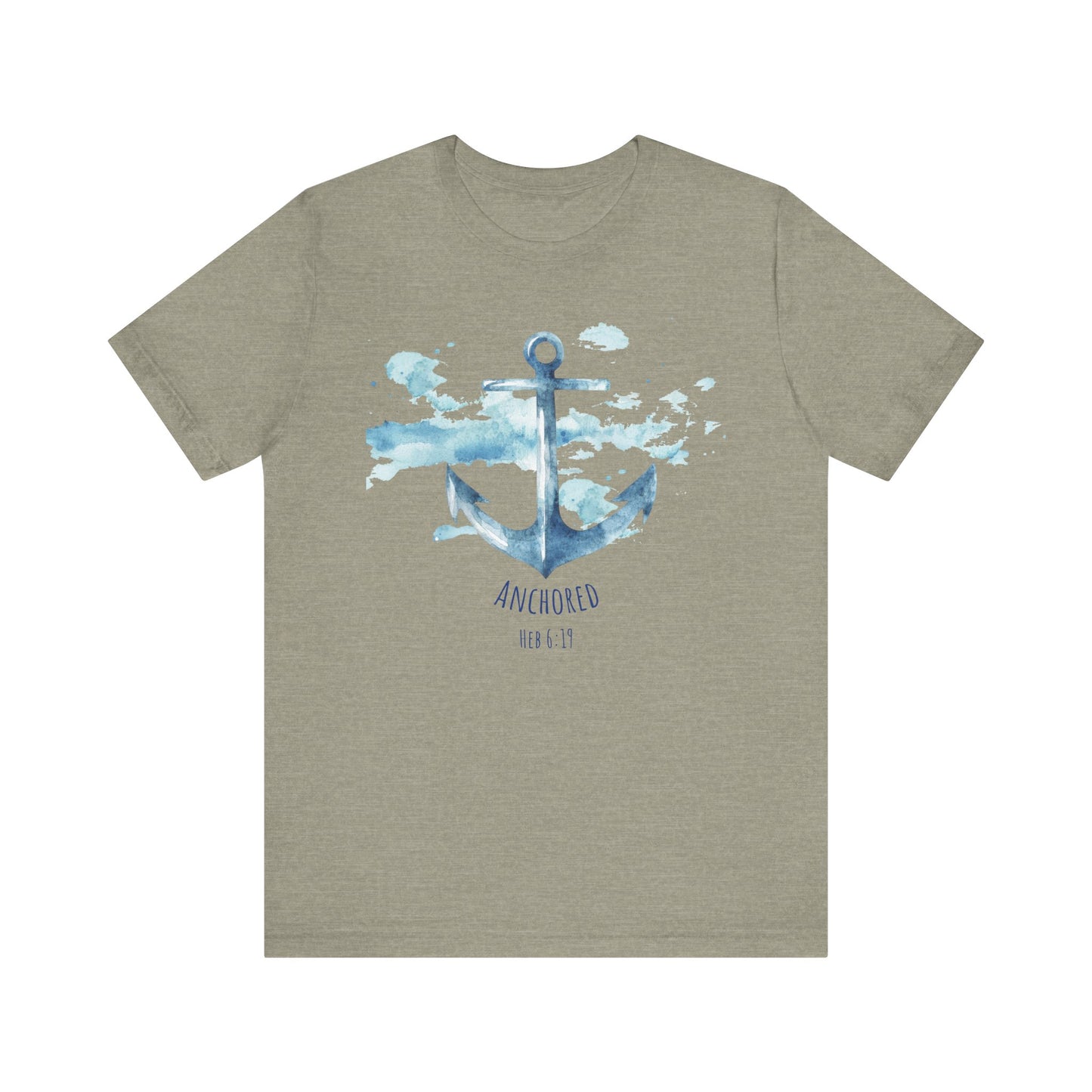 Anchored - Hebrew 6:19 Unisex Jersey Short Sleeve Tee
