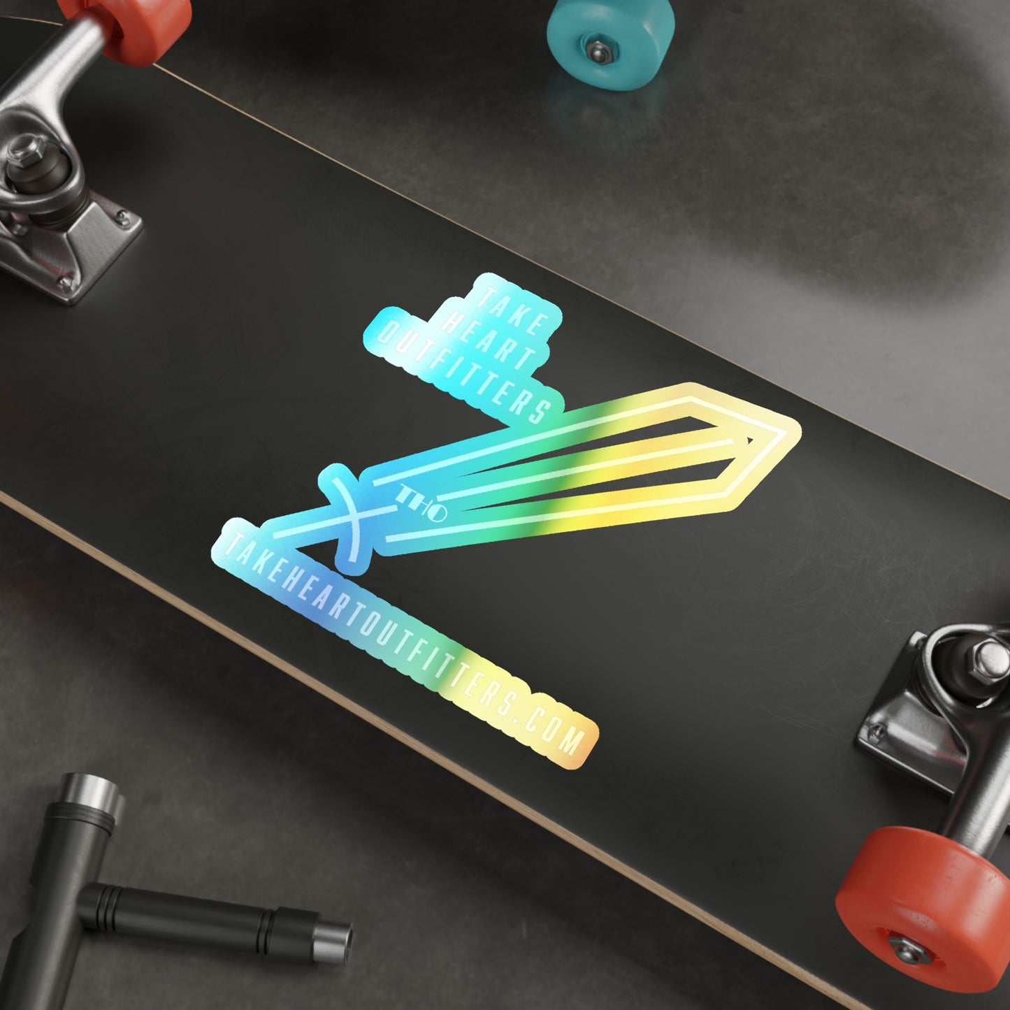 THO Logo Holographic Die-Cut Sticker