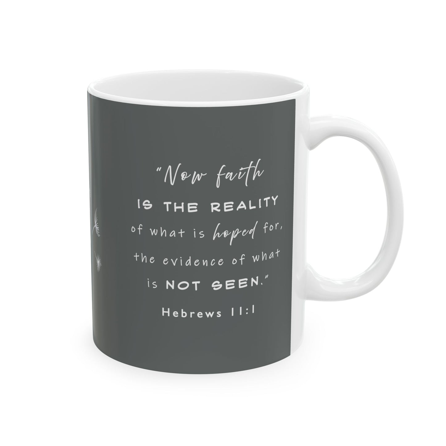 Faith Mug - Hebrews 11:1 Ceramic Mug, (11oz, 15oz)