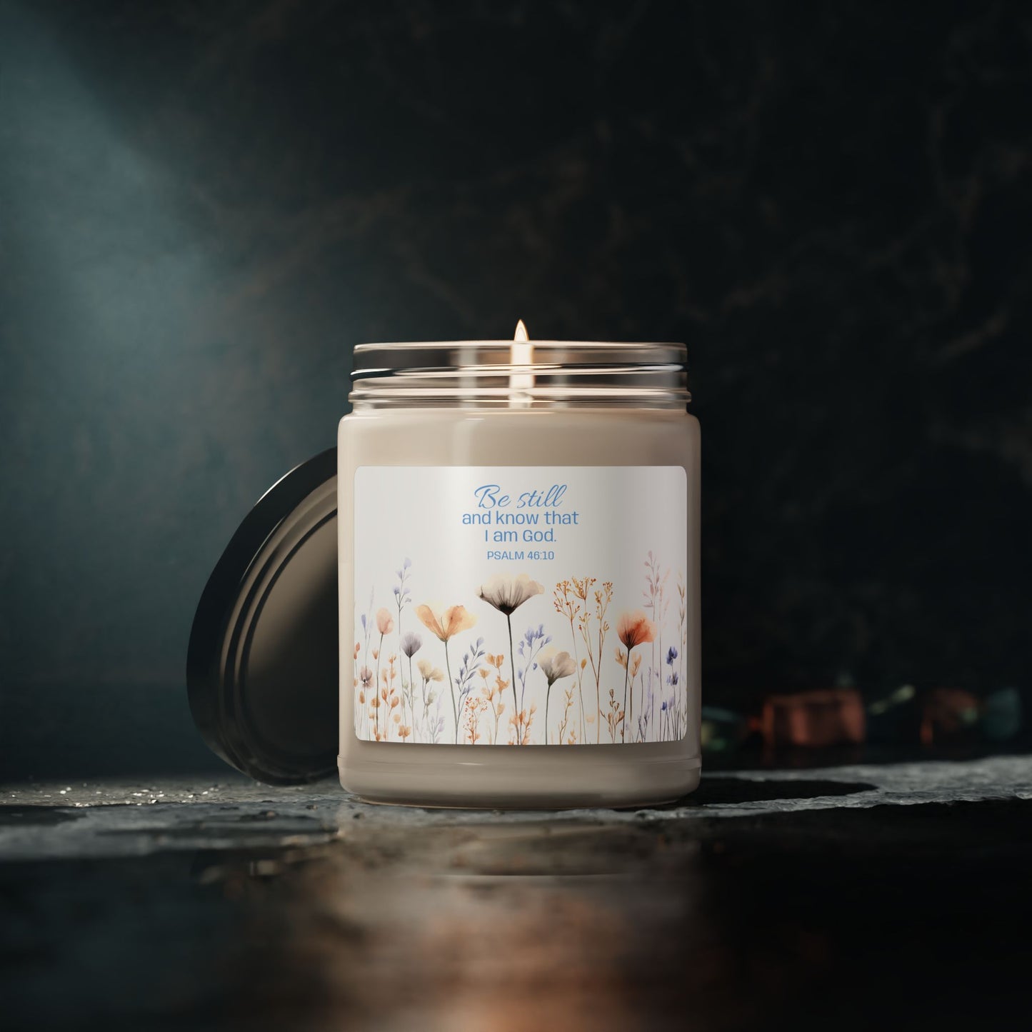 Be Still-Psalm 46:10 — 9oz Soy Candle