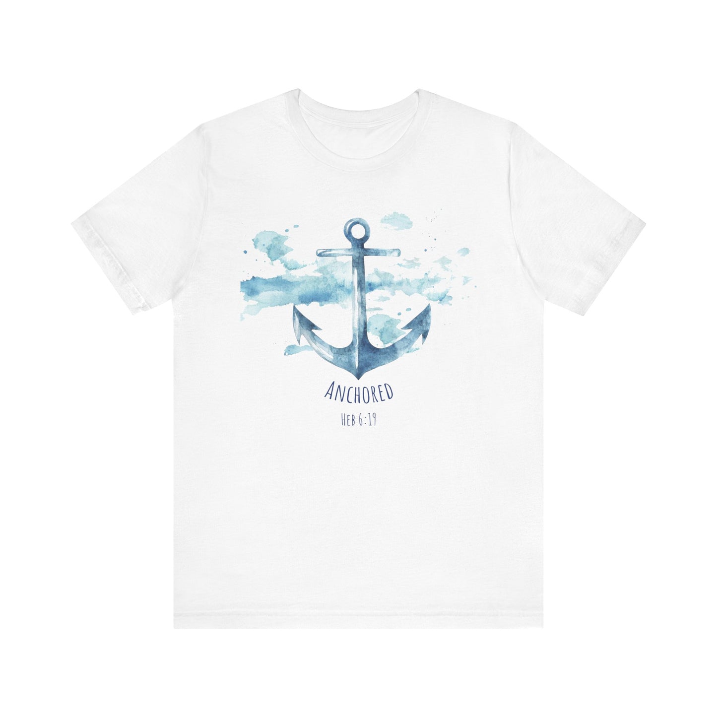 Anchored - Hebrew 6:19 Unisex Jersey Short Sleeve Tee