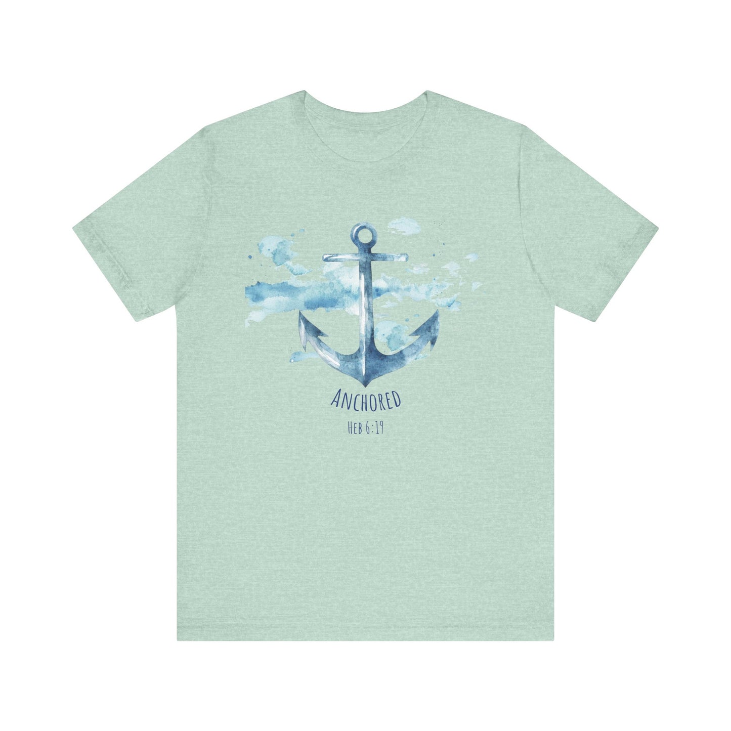 Anchored - Hebrew 6:19 Unisex Jersey Short Sleeve Tee