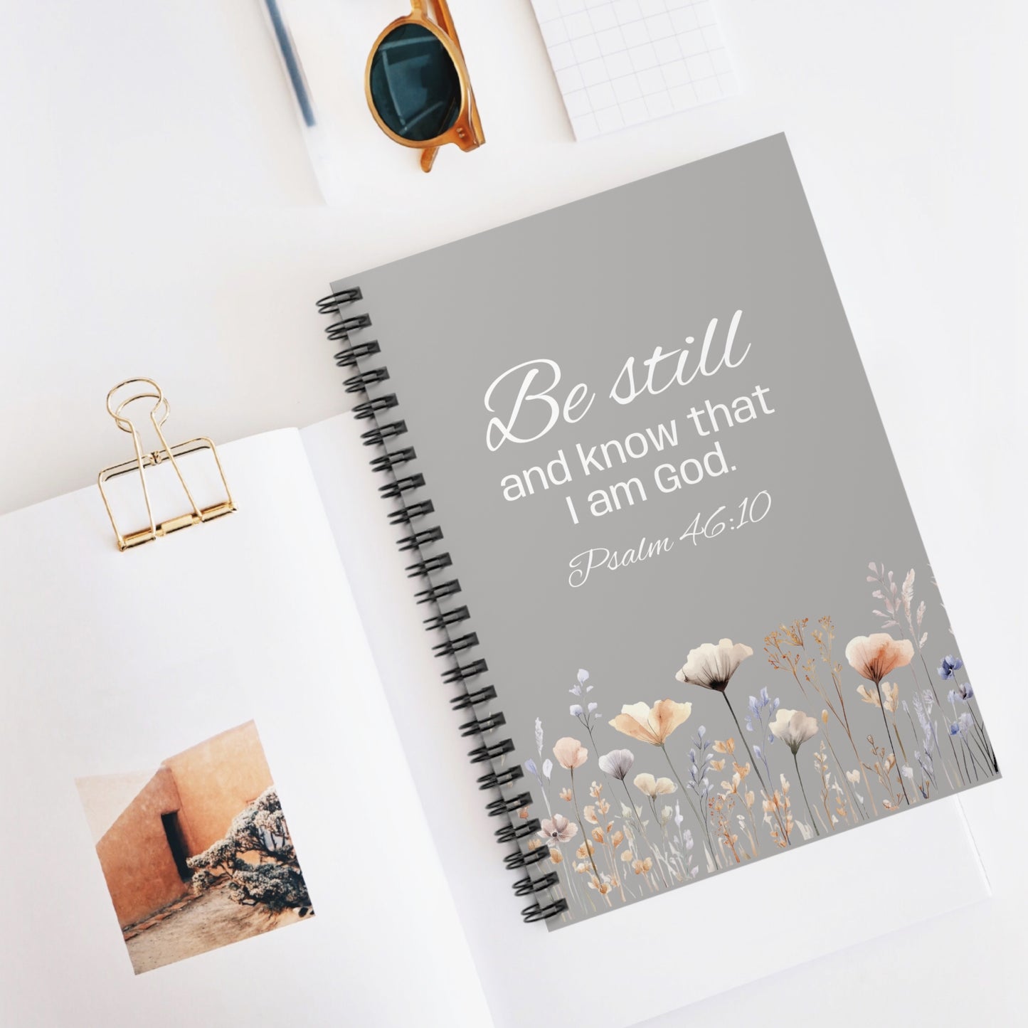 Be Still - Psalm 46:10 Spiral Notebook — Inspirational Christian Journal