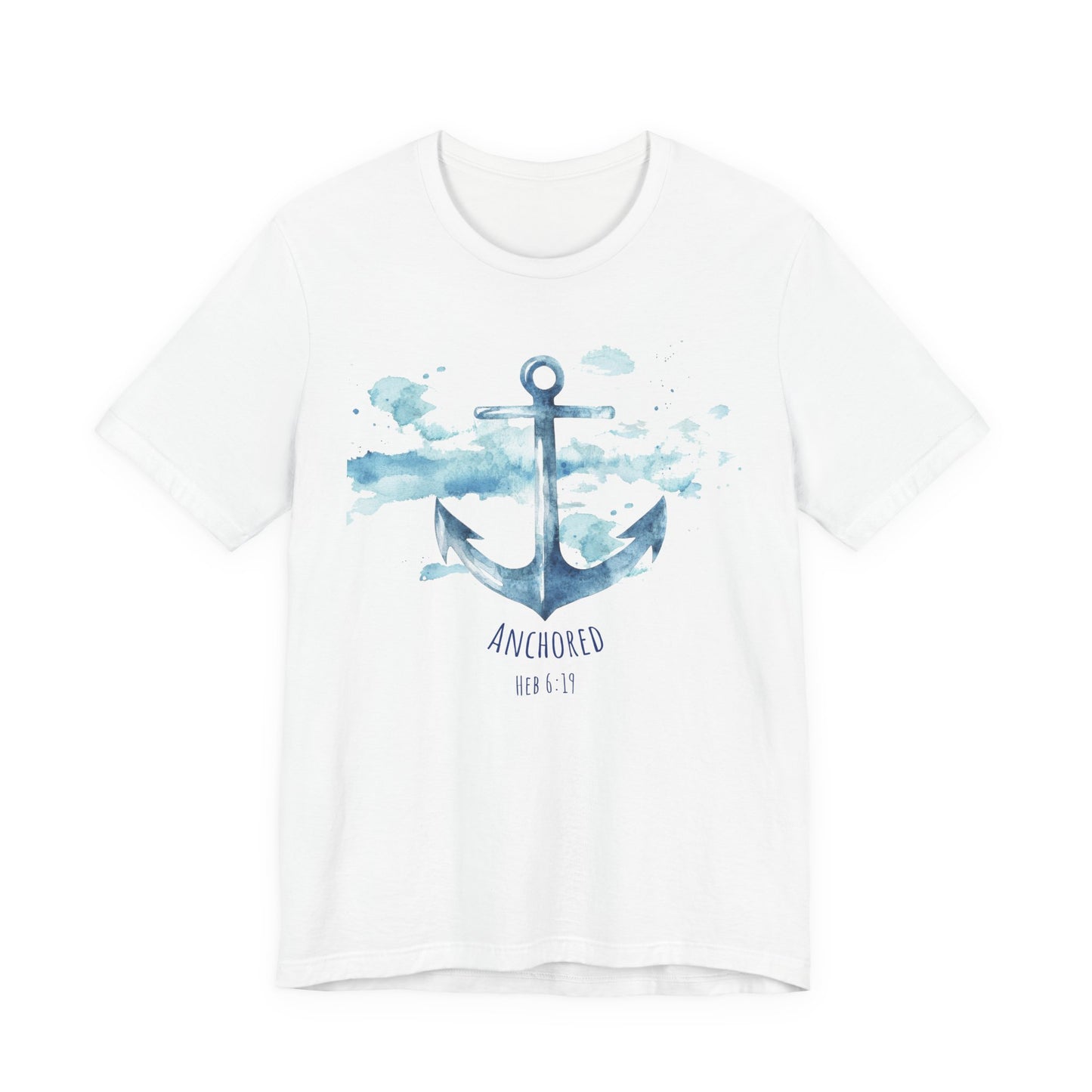 Anchored - Hebrew 6:19 Unisex Jersey Short Sleeve Tee