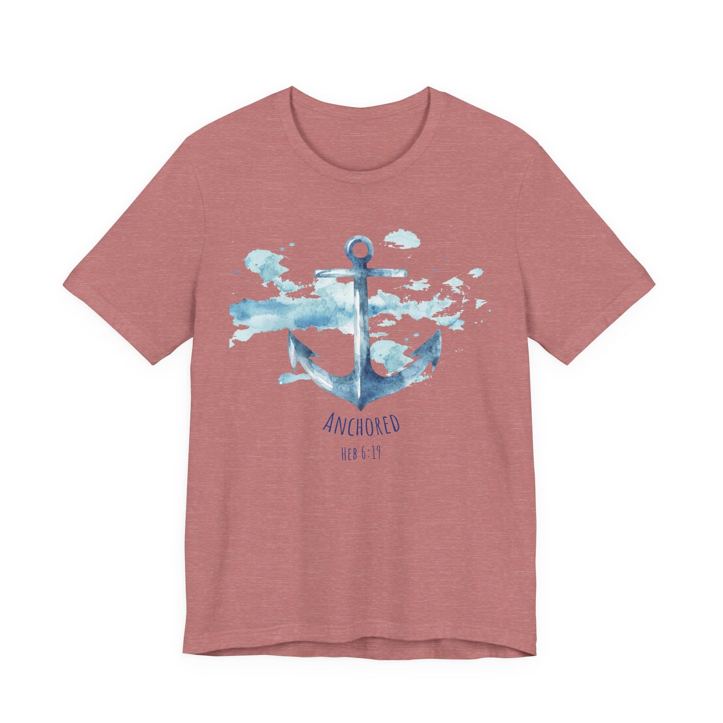 Anchored - Hebrew 6:19 Unisex Jersey Short Sleeve Tee