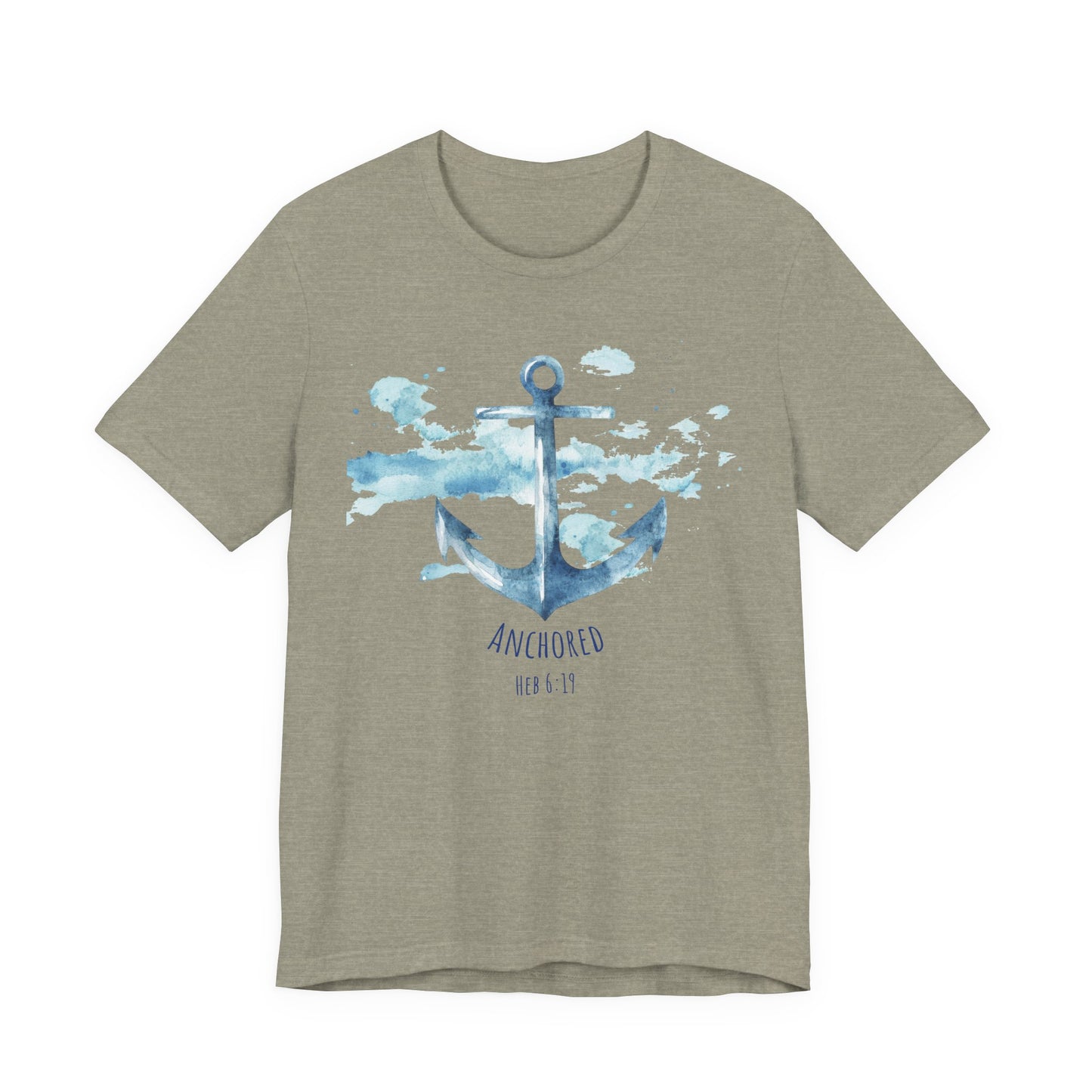 Anchored - Hebrew 6:19 Unisex Jersey Short Sleeve Tee