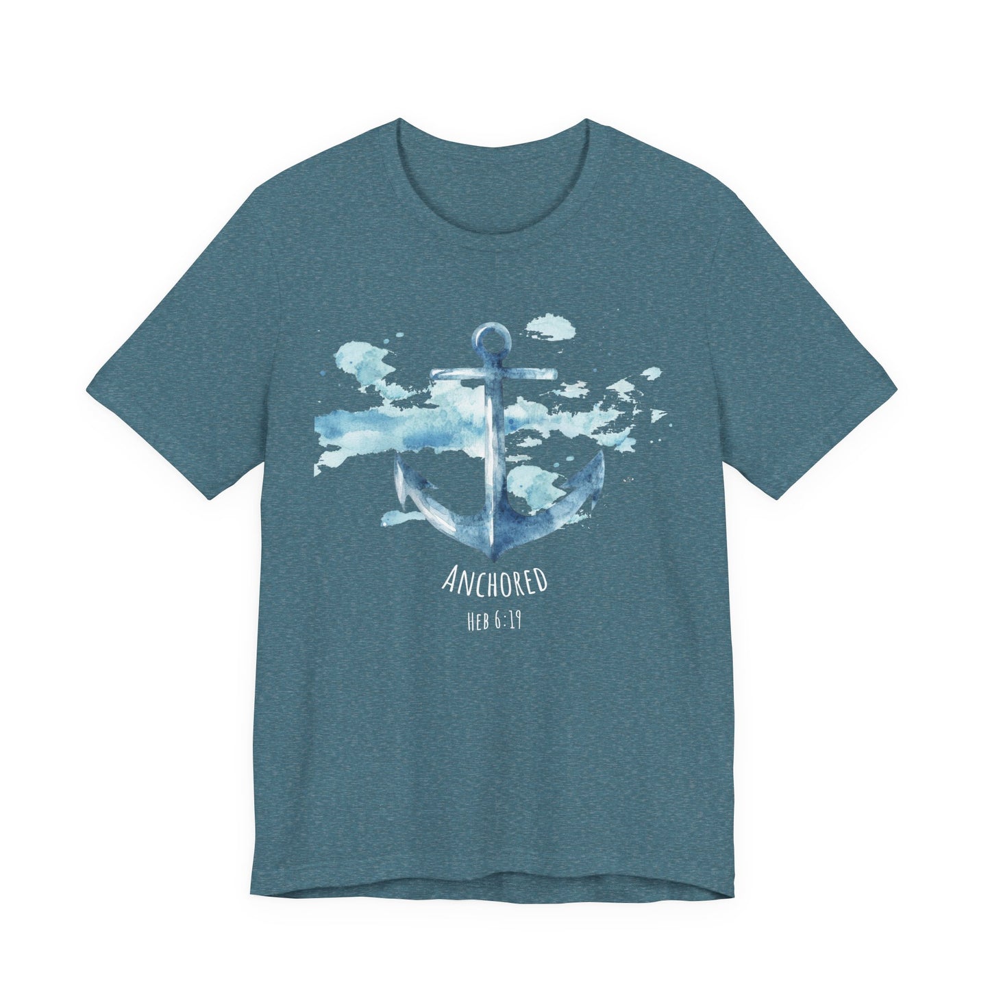 Anchored - Hebrew 6:19 Unisex Jersey Short Sleeve Tee
