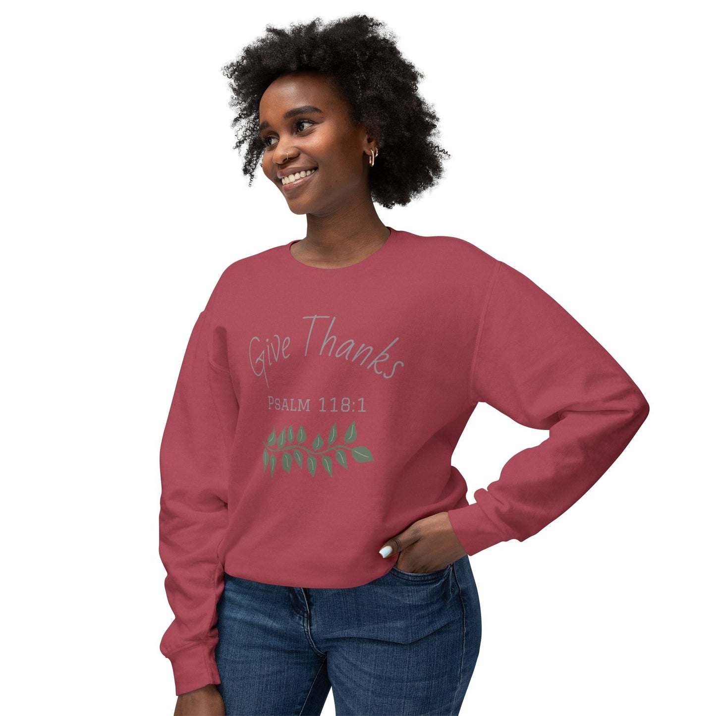Give Thanks - Psalm 118:1 Sweatshirt