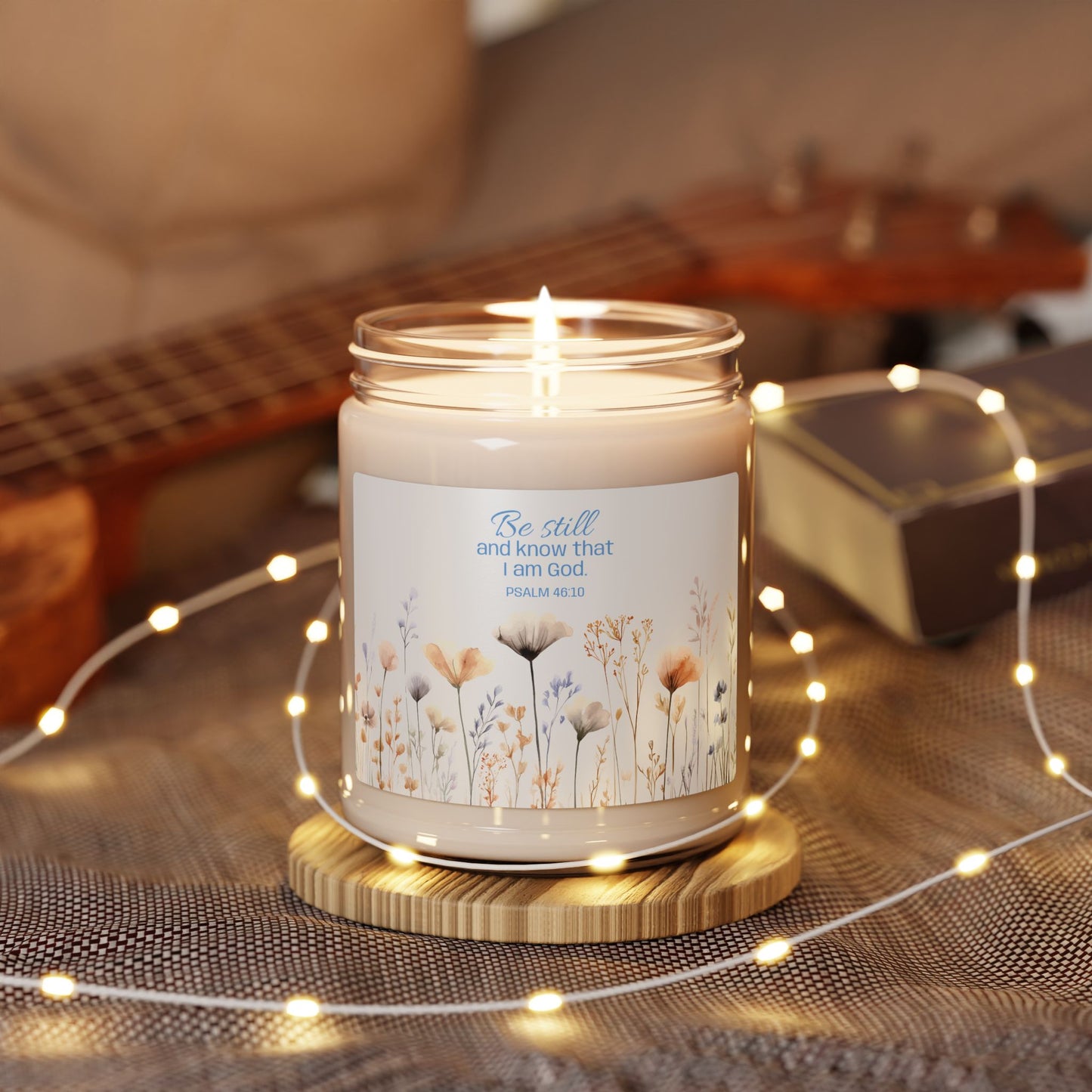 Be Still-Psalm 46:10 — 9oz Soy Candle