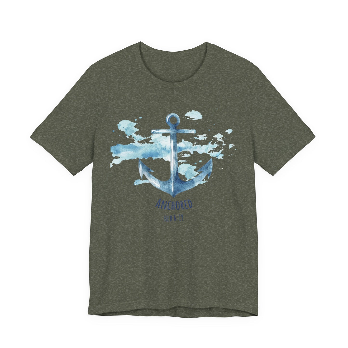 Anchored - Hebrew 6:19 Unisex Jersey Short Sleeve Tee