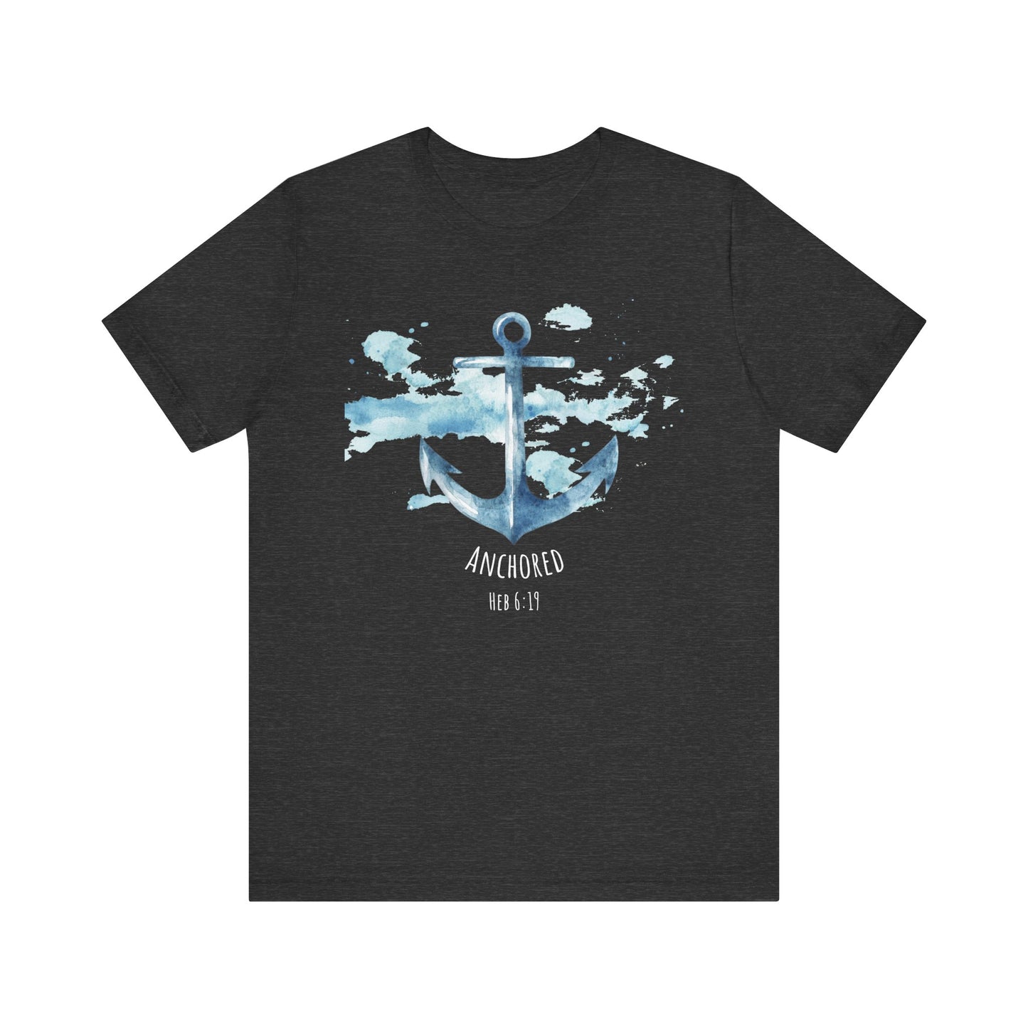 Anchored - Hebrew 6:19 Unisex Jersey Short Sleeve Tee