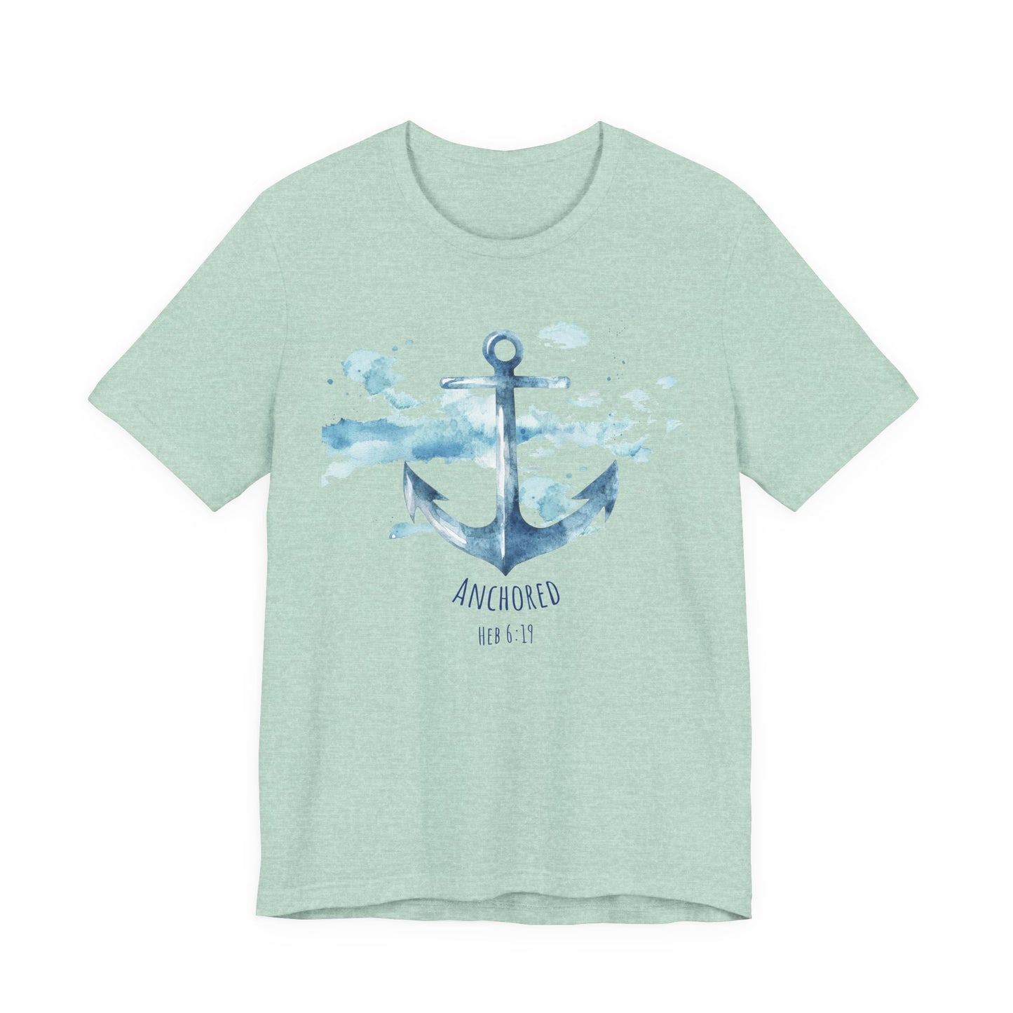 Anchored - Hebrew 6:19 Unisex Jersey Short Sleeve Tee