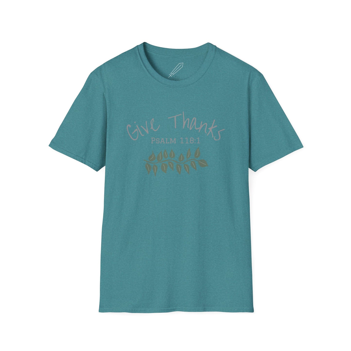 Give Thanks - Psalm 118:1 Unisex Softstyle Shirt