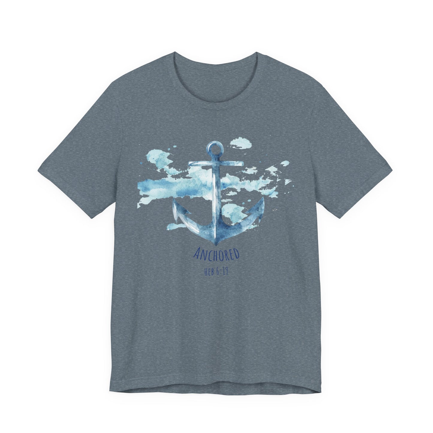 Anchored - Hebrew 6:19 Unisex Jersey Short Sleeve Tee