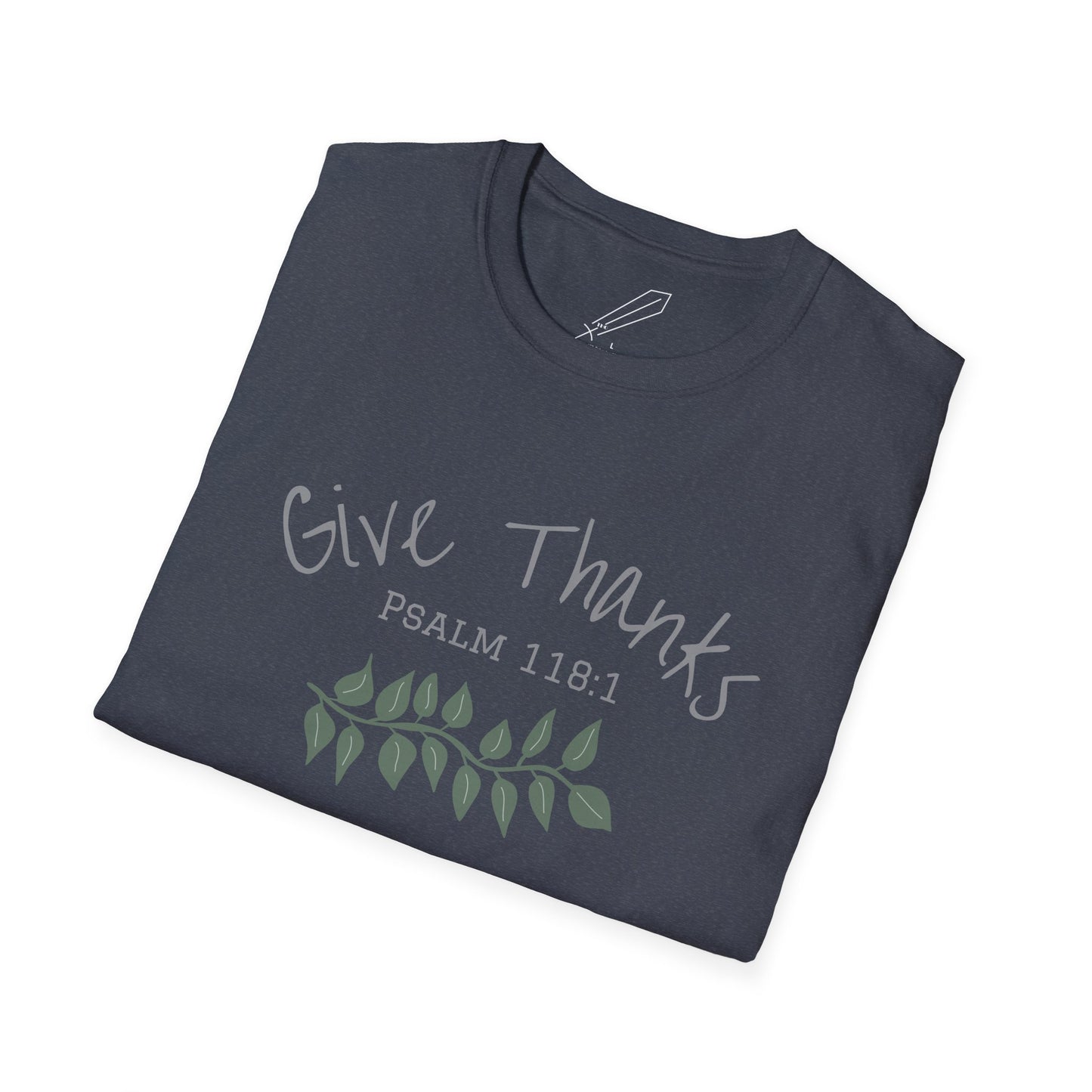 Give Thanks - Psalm 118:1 Unisex Softstyle Shirt