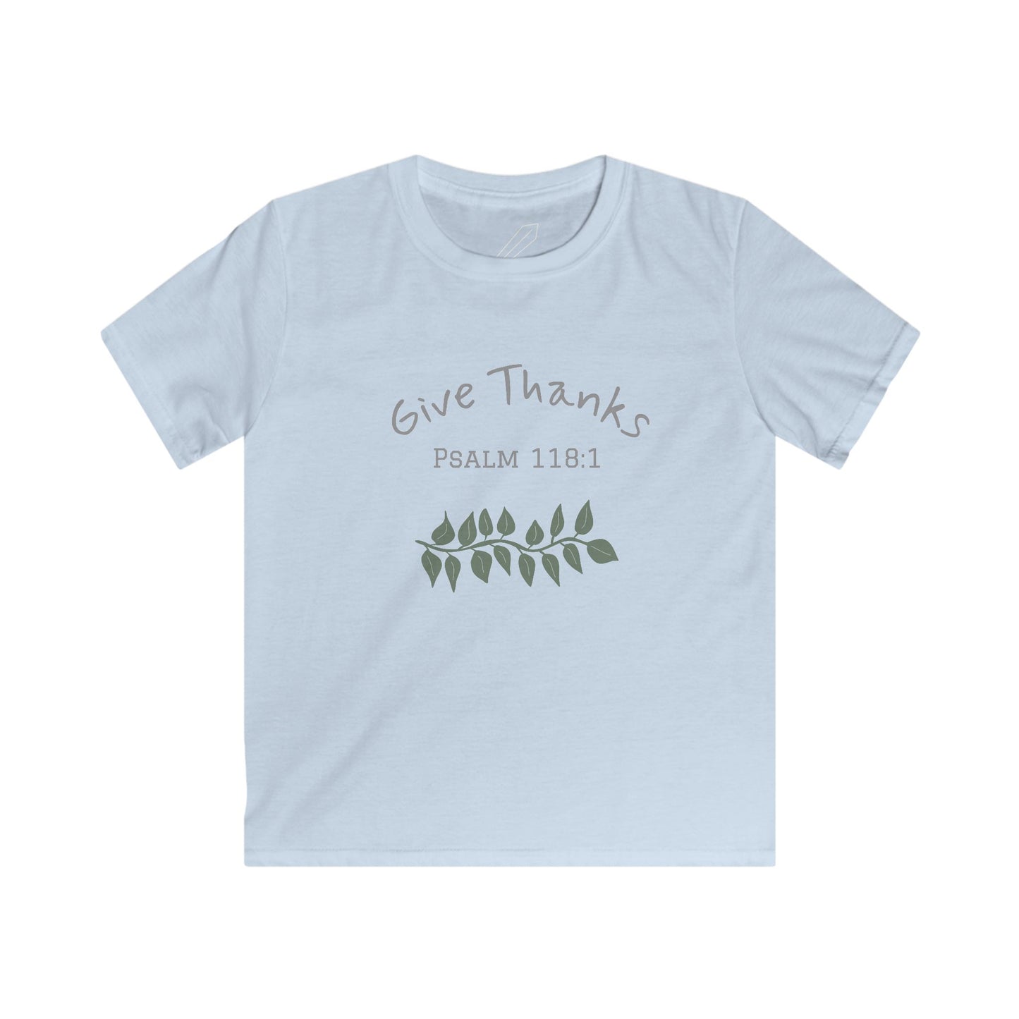 Kids Shirt - "Give Thanks" Psalm 118:1