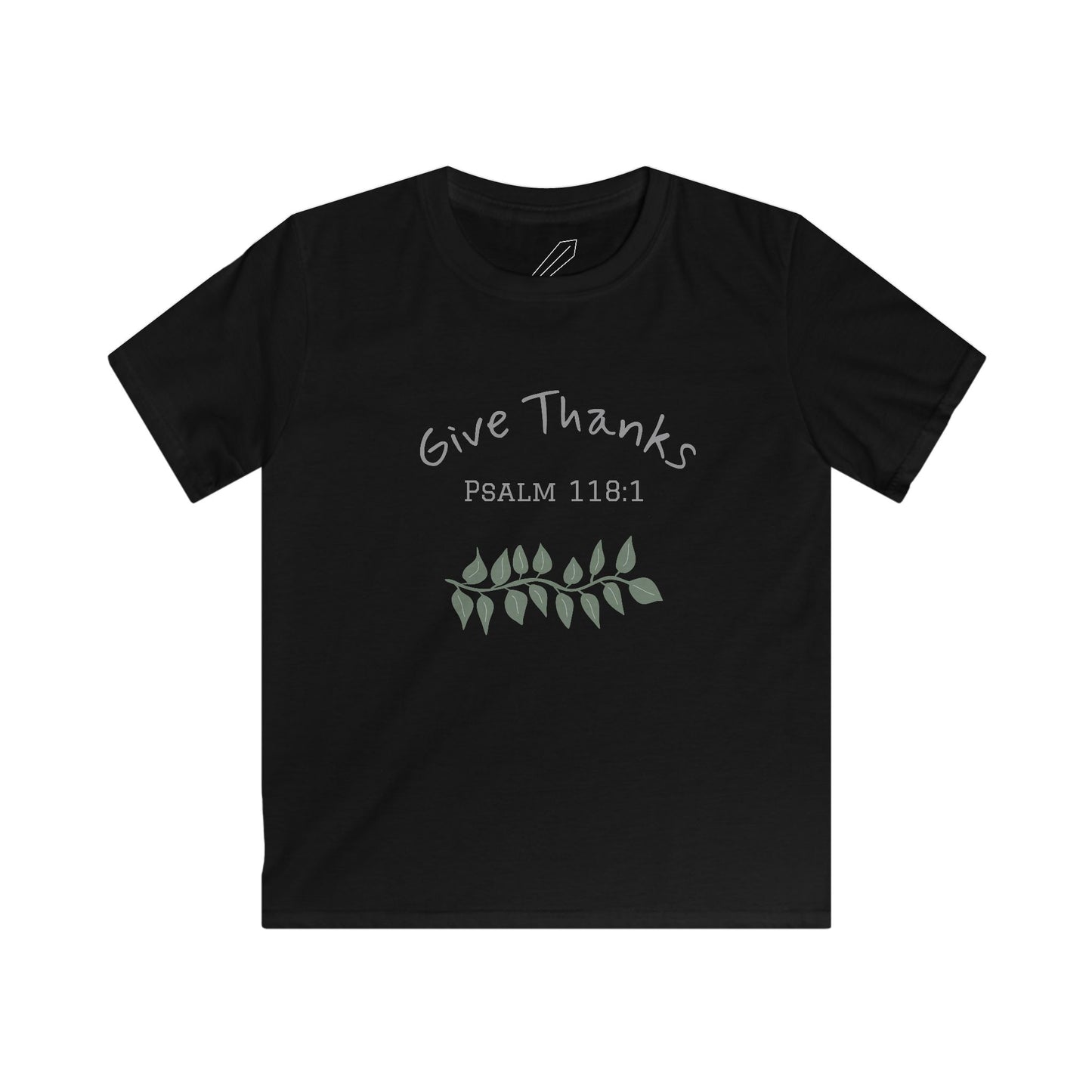 Kids Shirt - "Give Thanks" Psalm 118:1