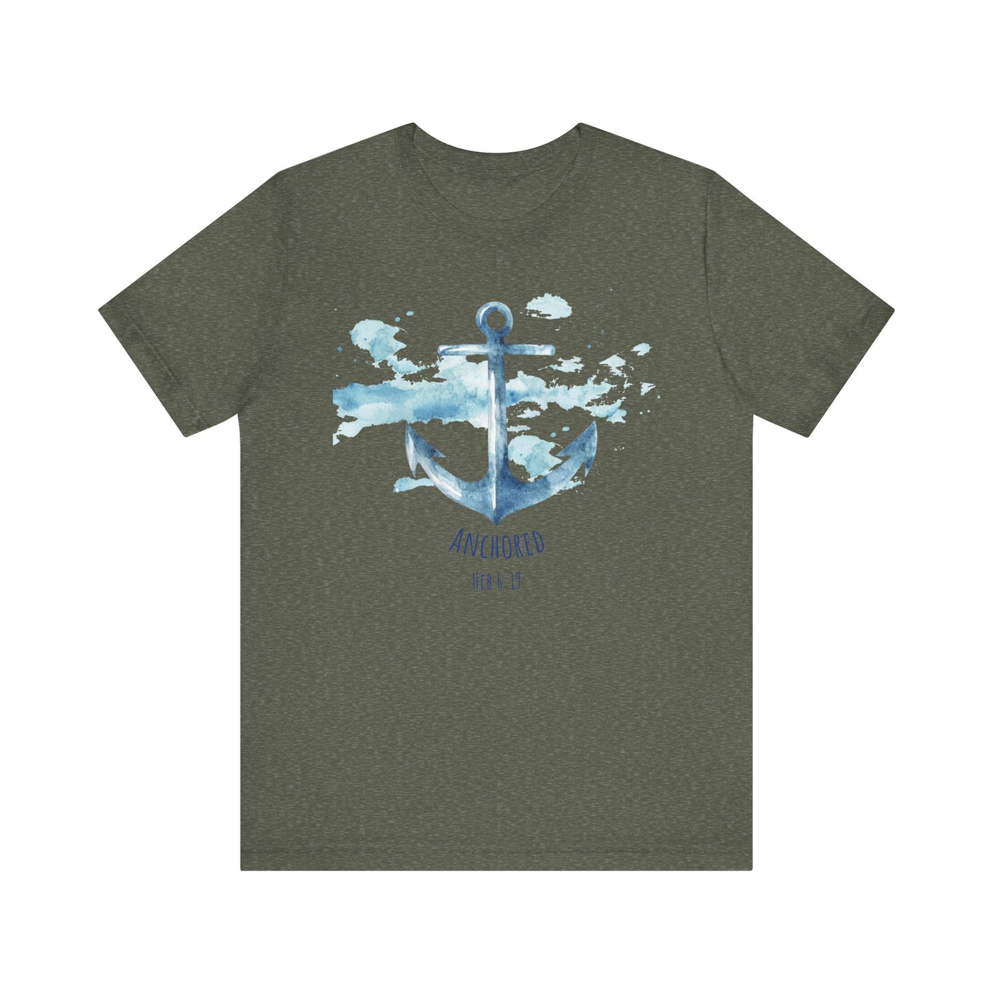 Anchored - Hebrew 6:19 Unisex Jersey Short Sleeve Tee