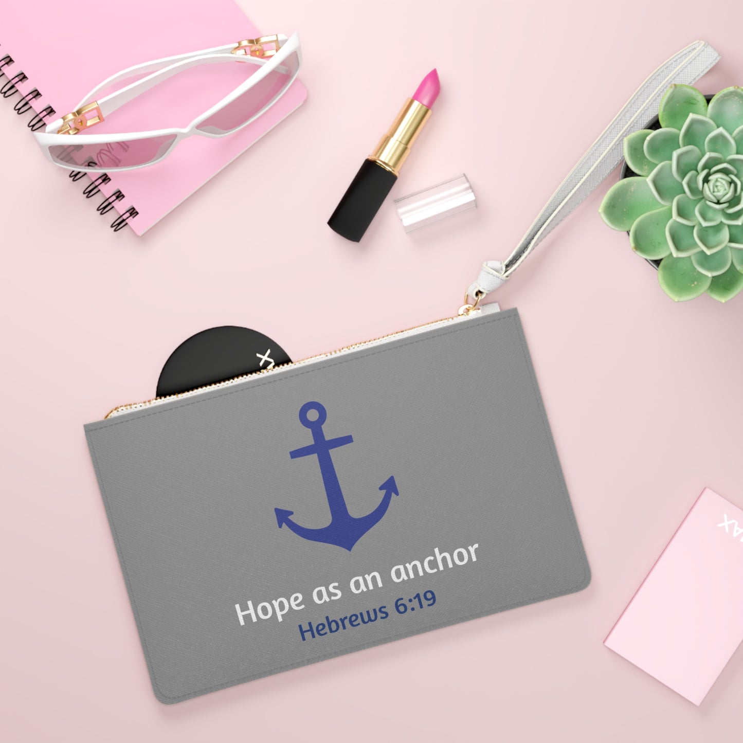 Hope as an Anchor - Hebrews 6:19 Clutch Bag