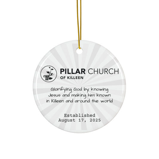PCK Ornament – Pillar Church of Killeen Established 2025 (Round)