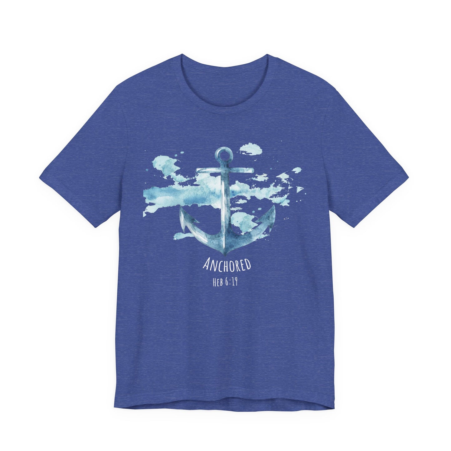 Anchored - Hebrew 6:19 Unisex Jersey Short Sleeve Tee