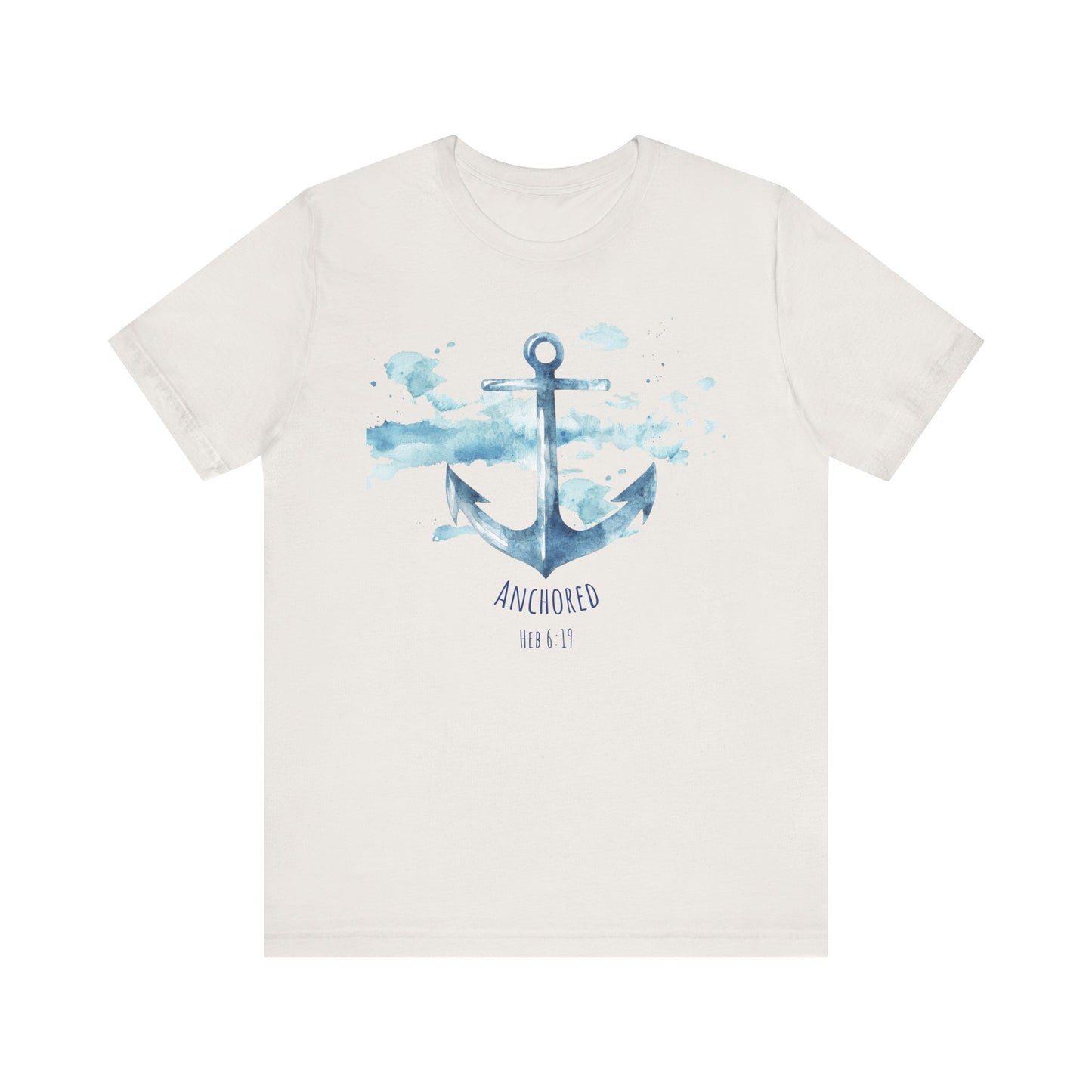 Anchored - Hebrew 6:19 Unisex Jersey Short Sleeve Tee