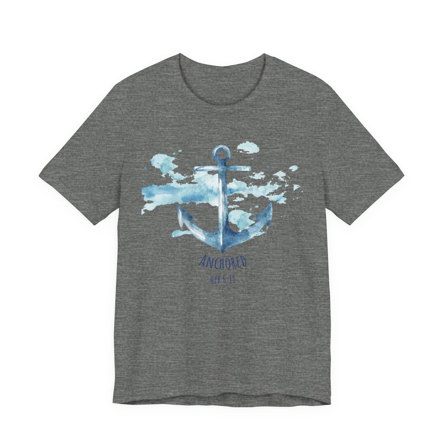 Anchored - Hebrew 6:19 Unisex Jersey Short Sleeve Tee