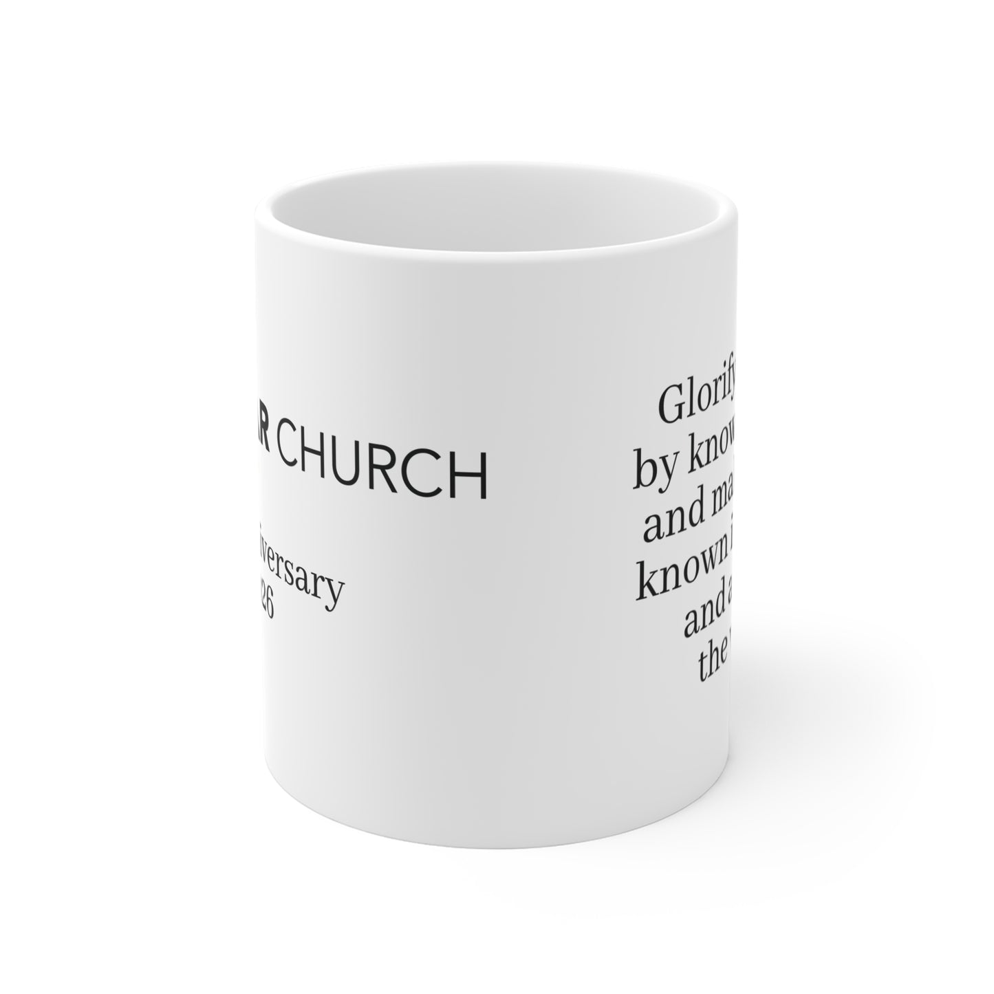 Pillar Church 1st Anniversary 2026 Mug (A)