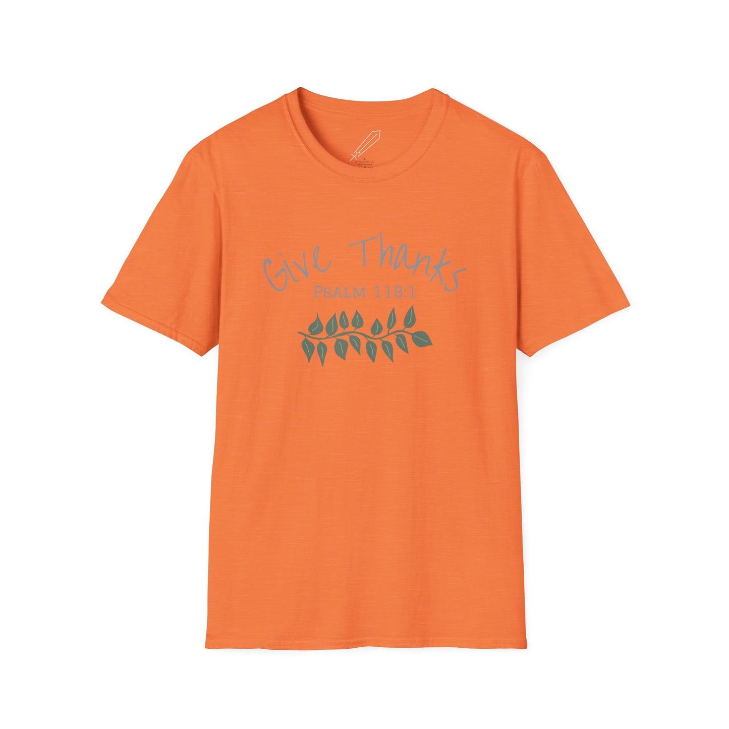Give Thanks - Psalm 118:1 Unisex Softstyle Shirt